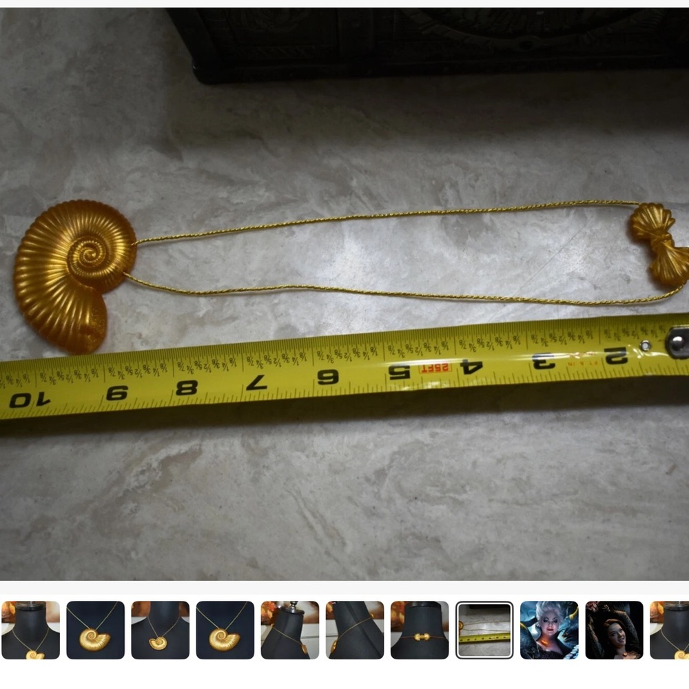 Disney Live Action Film Movie The Little Mermaid Ursula Vanessa Plastic Necklace - Picture 9 of 11